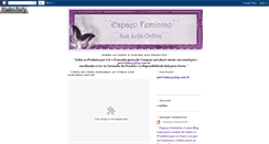 Desktop Screenshot of lojaespacofeminino.blogspot.com