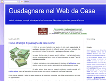 Tablet Screenshot of guadagnarenelwebdacasa.blogspot.com