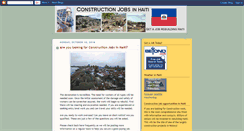 Desktop Screenshot of constructionjobsinhaiti.blogspot.com
