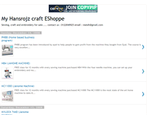 Tablet Screenshot of myhansrojzcrafteshoppe.blogspot.com