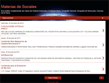 Tablet Screenshot of materiadesociales.blogspot.com