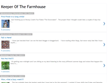 Tablet Screenshot of keeperofthefarmhouse.blogspot.com