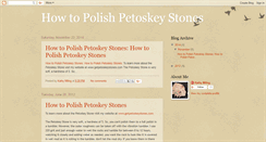 Desktop Screenshot of polishingpetoskeystones.blogspot.com