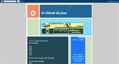 Desktop Screenshot of lechevaldujour.blogspot.com