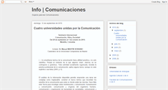 Desktop Screenshot of infocomunicaciones.blogspot.com