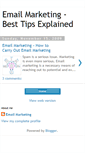 Mobile Screenshot of emailmarketingmax.blogspot.com