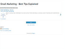 Tablet Screenshot of emailmarketingmax.blogspot.com