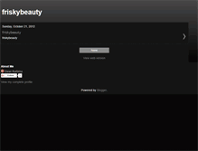Tablet Screenshot of friskybeauty.blogspot.com
