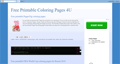 Desktop Screenshot of freecoloringpages4u.blogspot.com