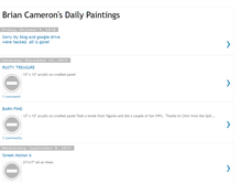 Tablet Screenshot of briancameronpaintings.blogspot.com