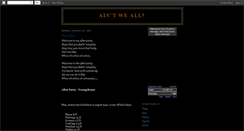 Desktop Screenshot of aintweall.blogspot.com