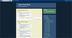 Desktop Screenshot of africafrontnews.blogspot.com