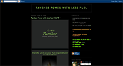 Desktop Screenshot of pantherfuelsaver.blogspot.com