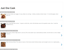 Tablet Screenshot of justonecook.blogspot.com