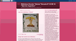 Desktop Screenshot of biblioteca24de16.blogspot.com