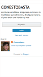 Mobile Screenshot of conestobasta.blogspot.com