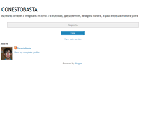 Tablet Screenshot of conestobasta.blogspot.com