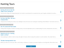 Tablet Screenshot of hunting-tours.blogspot.com