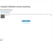 Tablet Screenshot of carpool4jb.blogspot.com