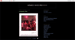 Desktop Screenshot of gomezdice.blogspot.com