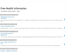 Tablet Screenshot of freehealthlog.blogspot.com