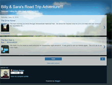 Tablet Screenshot of billyandsarasroadtrip.blogspot.com