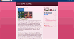 Desktop Screenshot of natyasastraced.blogspot.com