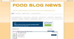 Desktop Screenshot of foodblognews.blogspot.com