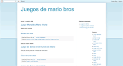 Desktop Screenshot of juegosdemariobros.blogspot.com