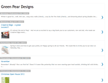 Tablet Screenshot of greenpeardesigns.blogspot.com