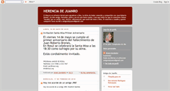 Desktop Screenshot of herenciadejuanro.blogspot.com