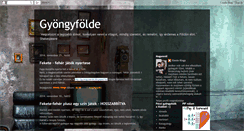 Desktop Screenshot of gyongyfolde.blogspot.com