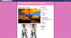 Desktop Screenshot of postmodernartwebquest.blogspot.com