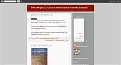 Desktop Screenshot of jewishorigins.blogspot.com