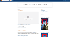 Desktop Screenshot of europefromabackpack.blogspot.com