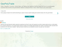 Tablet Screenshot of geopolytrade.blogspot.com