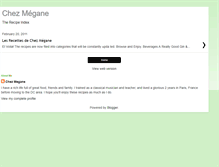 Tablet Screenshot of chezmeganerecipes.blogspot.com