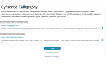 Tablet Screenshot of cynscribe.blogspot.com