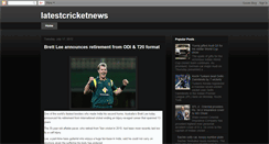Desktop Screenshot of latestcricketnews4u.blogspot.com