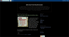 Desktop Screenshot of itsbringthewarhome.blogspot.com