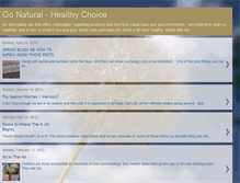 Tablet Screenshot of gonatural-healthychoice.blogspot.com