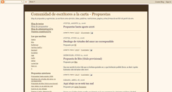 Desktop Screenshot of lectoresalacarta.blogspot.com