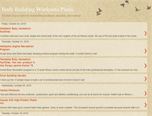 Tablet Screenshot of bodybuildingworkoutsplans.blogspot.com