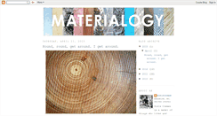 Desktop Screenshot of materialogy.blogspot.com