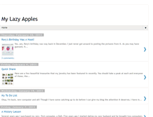 Tablet Screenshot of mylazyapples.blogspot.com