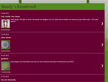 Tablet Screenshot of mandyskreativwelt.blogspot.com