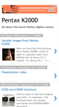 Mobile Screenshot of pentaxk200d.blogspot.com