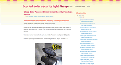 Desktop Screenshot of ledsolarsecuritylight.blogspot.com