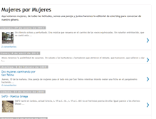 Tablet Screenshot of mujerespormujeres.blogspot.com