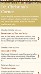 Mobile Screenshot of drchristinascorner.blogspot.com